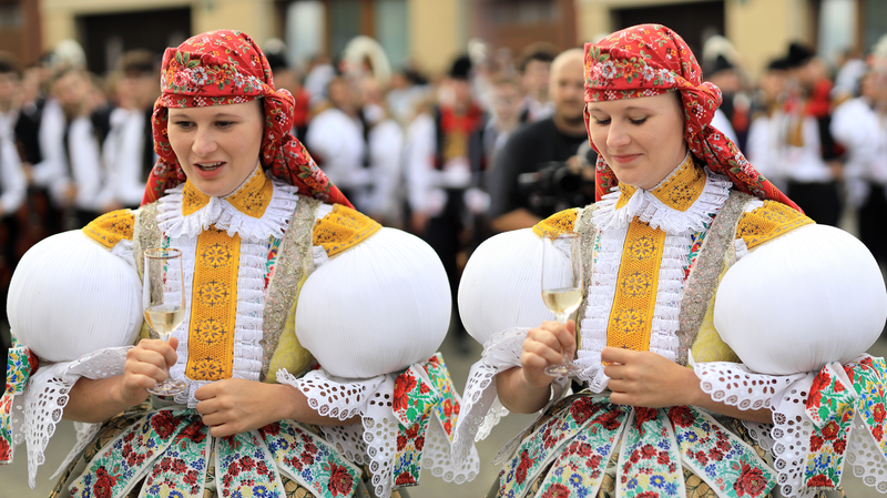 Skleničko ty skleněná, dobré vínko z tebja, pozdrav Pan Bůh sklenára, kerý zrobiu tebja.