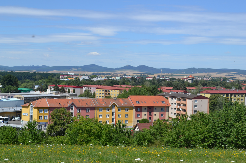 Pohled na Uherské Hradiště z výšiny Sv.Metoděje