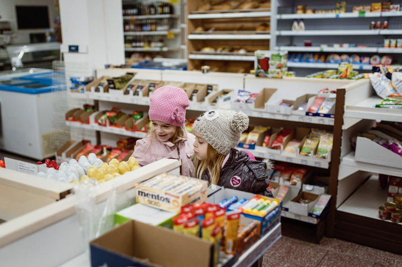 Poslední zákazníci v Jednotě Drslavice