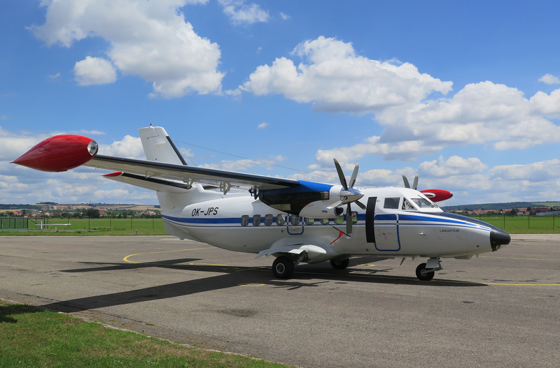 Letadlo L-410UVP-E20 na letišti v Kunovicích