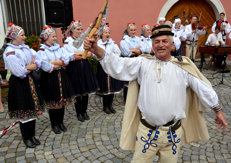 Slovácké slavnosti vína v UH, gazda František