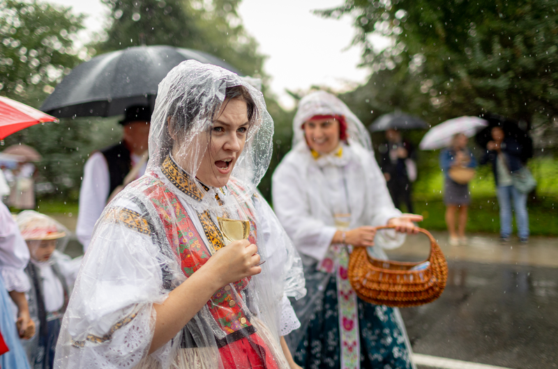 Slavnosti vína v dešti