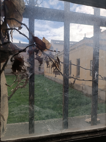 Pohled na nádvoří věznice 