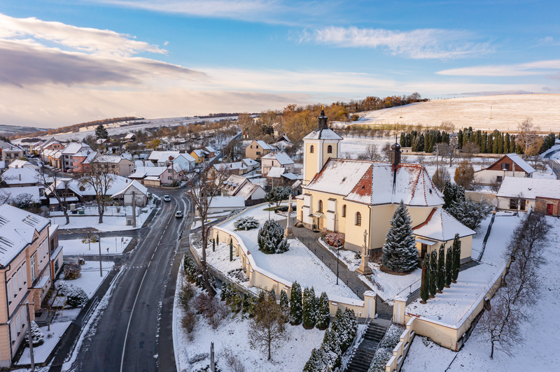 Hradčovice - zima